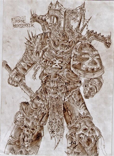 khorne berserker enhaced by DeVmarine on DeviantArt