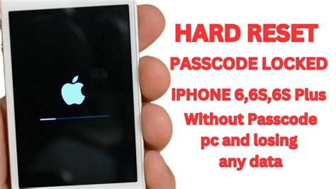 Hard Reset Iphone 66 Plus6s6s Plus Without Screen Passcode Pc And