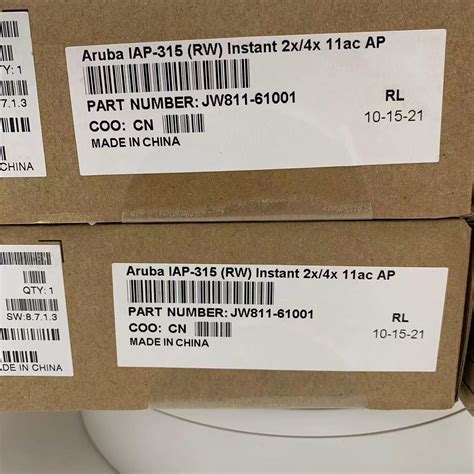 Original Aruba Iap315 Access Point Instant 2X 4X 11AC Ap Jw811A China