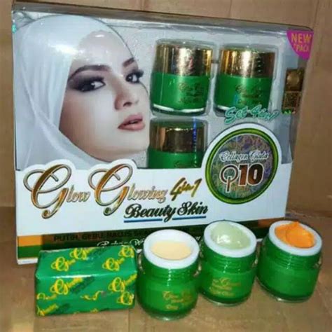 Jual Glow Glowing 4 In 1 Kemasan Baru Herbal Shopee Indonesia