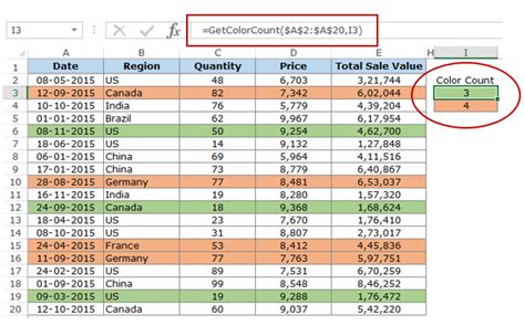 Excel Formula To Count Colored Cells Printable Forms Free Online