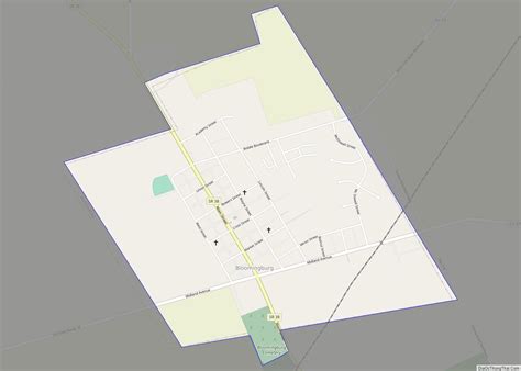 Map Of Bloomingburg Village Ohio Thong Thai Real