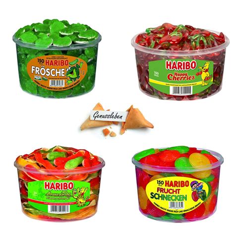 Haribo 4er Set Bundle Mix Rotella Fruchtschnecken Fr Sche Anaconda