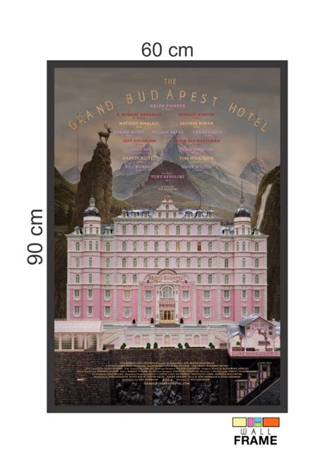 Quadro Pôster Filme O Grande Hotel Budapeste M4 60x90 Elo7