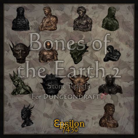 Bones Of The Earth Pack Stone Reliefs Personal Use Epsilon S