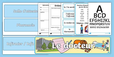 Le Jeu De Rôle Du Docteur Pack Professor Feito Twinkl