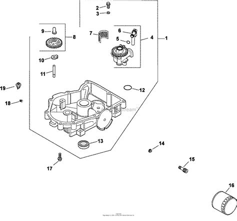 Kohler Cv Toro Hp Kw Parts Diagram For Oil Pan