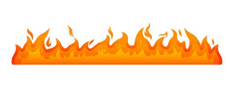 Great Fire Illustration Design Realistic Blaze Vector Stock ...