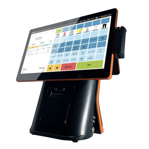 Fanless Touch Screen Restaurant Pos System With Customer Display