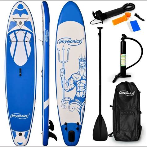 Physionics Stand Up Paddle Board Gonflable 320x80x15 Cm Pagaie