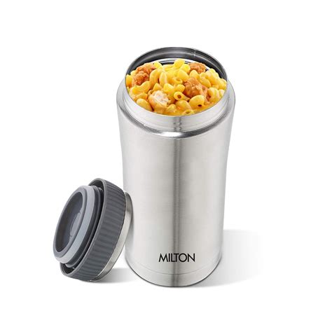 Milton Optima Thermosteel Hot And Cold Flask Ml Silver Vacuum Insulated Rust Proof