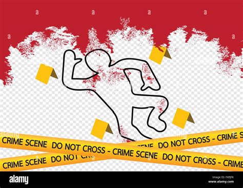 Crime Scene Danger Tapes Illustration Stock Vector Image And Art Alamy