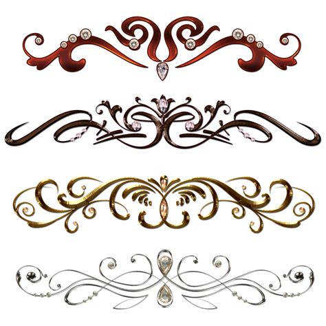 Brown Floral Border Transparent Images