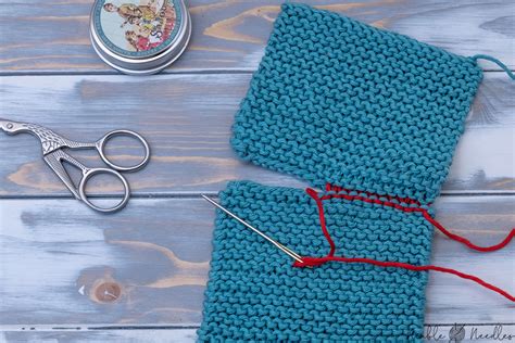 Grafting Garter Stitch Step By Step Tutorial Video