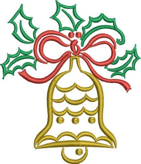 Christmas Bell Machine Embroidery Design Embroidery Library At