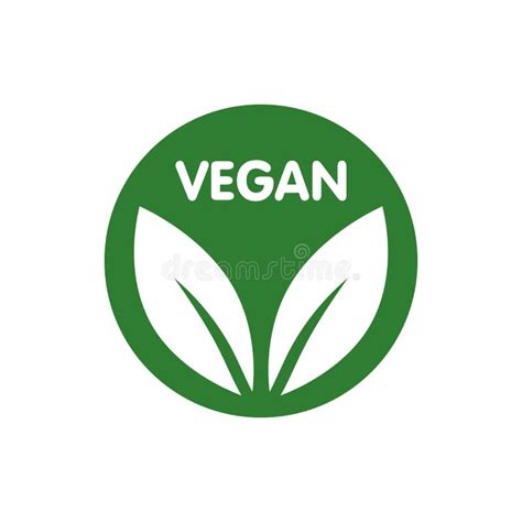 Vegan Icon Set Bio Ecology Organic Logos And Icon Label Tag Green