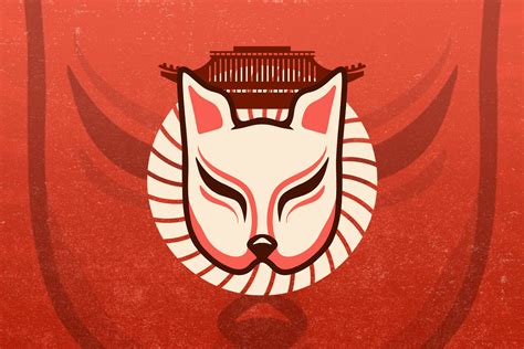 Castle Kitsune Mask Vector Graphic By Namanyastudios Creative Fabrica