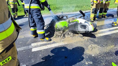 Śmiertelny wypadek w gminie Drużbice Nie żyje 39 letni motocyklista