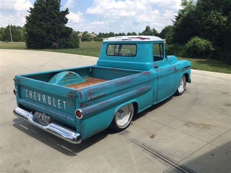 1959 Chevy Apache Pickup Fleetside Bagged Patina For Sale Photos