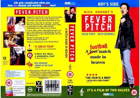 Fever Pitch (1997) on Film Four (United Kingdom VHS videotape)