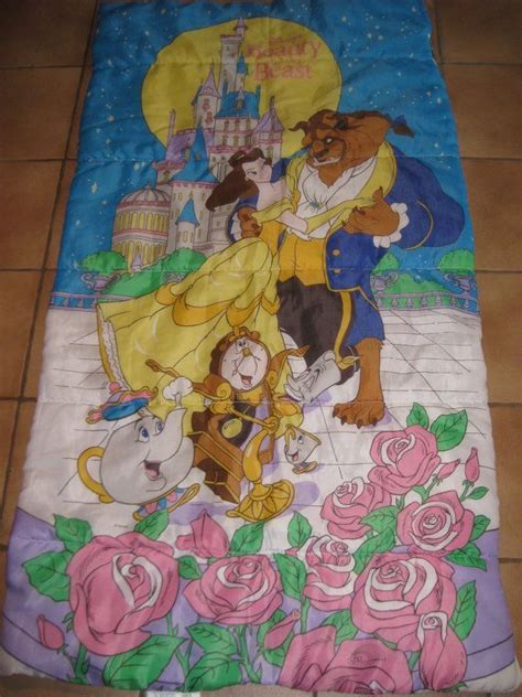 Vintage Beauty And The Beast Sleeping Bag Childhood Memories