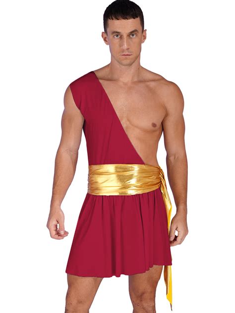 Vastwit Mens One Shoulder Roman Toga Ancient Greek Mr Toga Fancy Dress