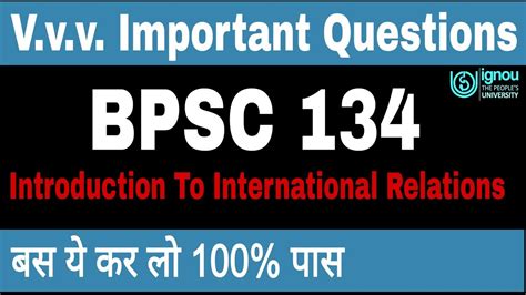 BPSC 134 Important Questions Bpsc 134 Previous Year Question Paper