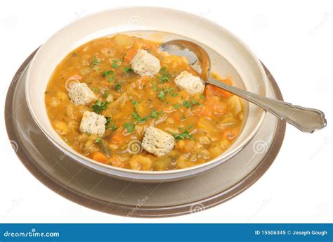 Country Vegetable Soup Stock Image Image Of Country 15506345