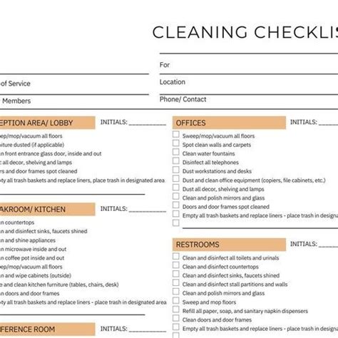 Airbnb Cleaning Checklist Canva EDITABLE Housekeeping Cleaning Planner