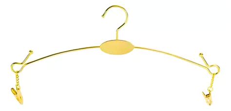 Cabide Lingerie Ouro Dourado Calcinha Suti Metal Pe As