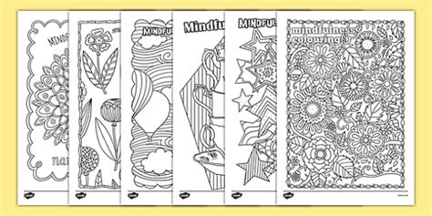 Mindfulness Colouring Sheets Pack Lehrer Gemacht Twinkl