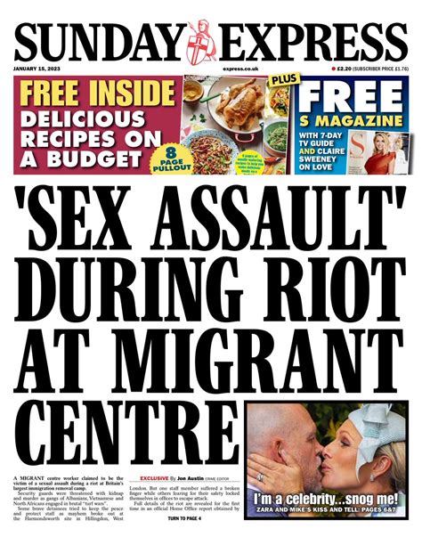 Sunday Express Front Page Th Of January Tomorrow S Papers Today