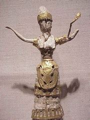 Minoan Snake Goddess Or Priestess Ivory And Gold To Flickr