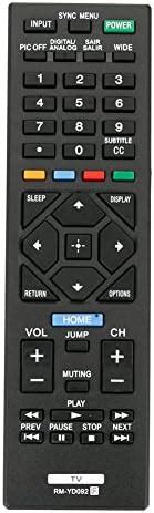 Amazon New Rmt Tx U Remote Replaced For Sony Tv Kdl W D Kdl