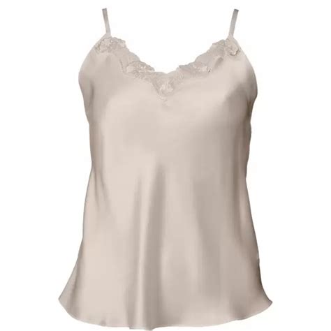 Sofie Lingeri Silke undertøj Wiki Pure Silke Top Med Blonde Bailey
