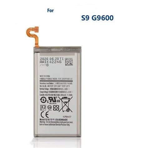 Mstar Original Battery Samsung S9 G9600 SM G960F SM G960 S 9 EB