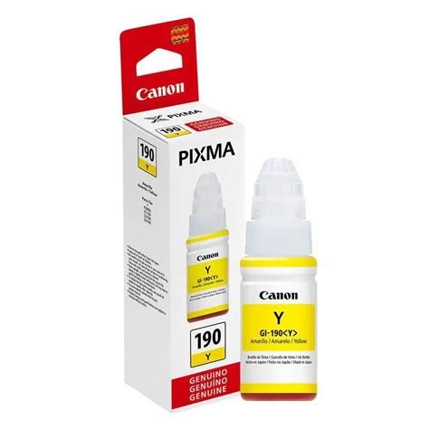 Ripley BOTELLA DE TINTA CANON GI 190 70 ML AMARILLO