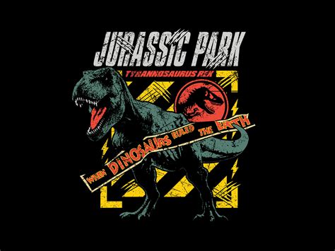 Jurassic Park 30th Anniversary Trex Escape By Mutant Lagoon On Dribbble