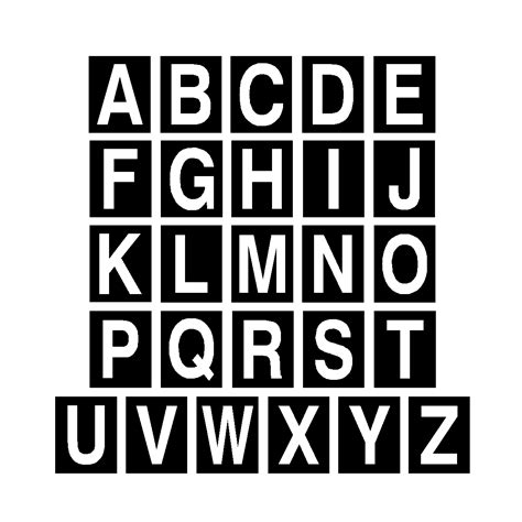 White Alphabet Letter Sticker Pack Safety Uk