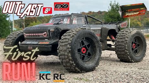 Arrma Outcast 8s EXB RTR First Run New V2 YouTube