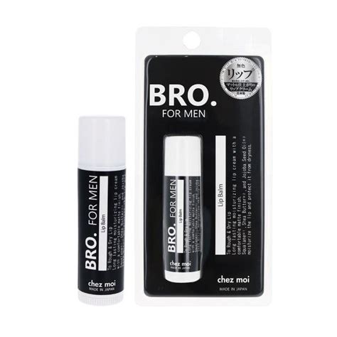 リップクリーム メンズ Bro For Men Lip Balm 男性用 リップバーム 無色ほんのりコーラルピンク メンズコスメ リップ