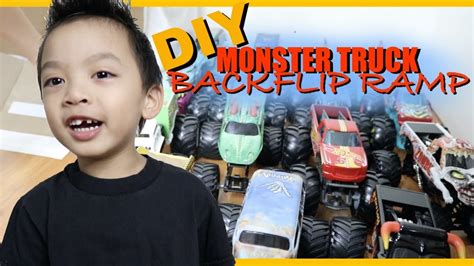 Playtime DIY Monster Truck Backflip Ramp AWESOME FLIPS TONS OF