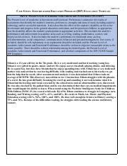 Case Study Individualized Education Program IEP Template.pdf - EDSP 622 ... 
