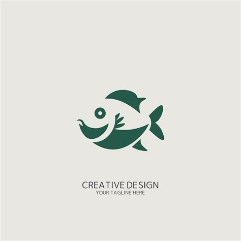 Vector Del Logotipo De Los Peces Vector Premium