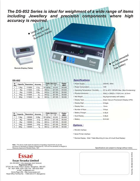 Taj Essae Ds Kg G Digital Weighing Scale With Vfd Green