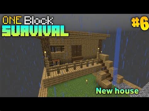 6 Oneblock Survival New House In Minecraft PE YouTube