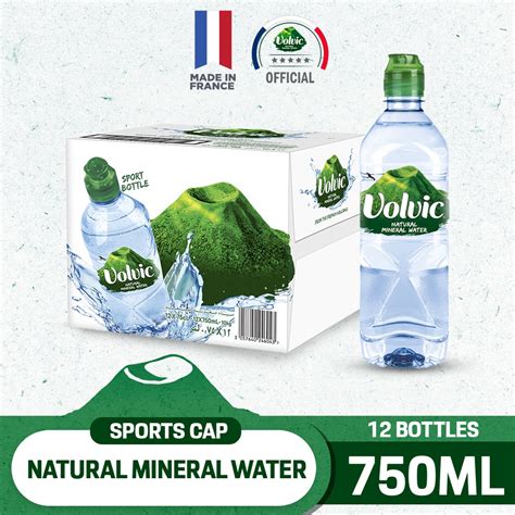 Volvic Natural Mineral Water Sports Cap 12 X 750ml Case Shopee Singapore