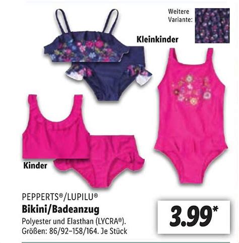 Pepperts Lupilu Bikini Badeanzug Angebot Bei Lidl