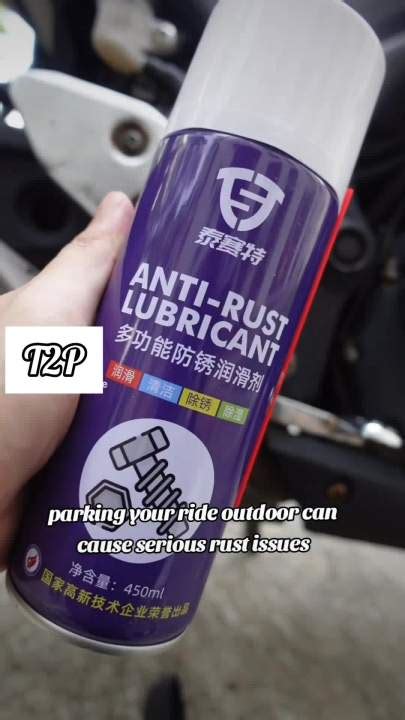 T2p 450ml Large Anti Rust Lubricant Spray Corrosion Inhibitor