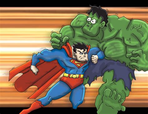 Superman vs Hulk by PhillieCheesie on DeviantArt